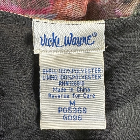 Vicki Wayne vintage 1990s sheer beaded top medium - Picture 5 of 6